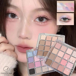 [Phụ nữ quyến rũ] Bảng màu bút vẽ mắt ngọc trai màu hồng đào 16 màu sắc long lanh màu đất bóng mắt sắc tố không thấm nước lâu mỹ phẩm hàn quốc