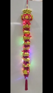2026 Handcrafted CNY Decorative Garlic with fairy lights. Choose your preferred ornament! Suitable for new shop opening or interior hanging.