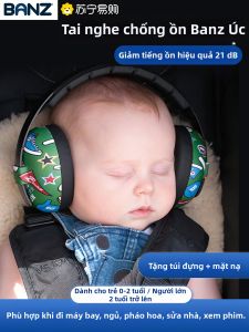 Băng Đô Cách Âm BANZ Cho Bé Ngủ Khi Bay Giảm Áp Lực Đồ Dùng Bảo Hộ Cá Nhân Dùng Tại Nhà Mũ Bảo Hiểm Cách Âm Cho Bé Ngủ