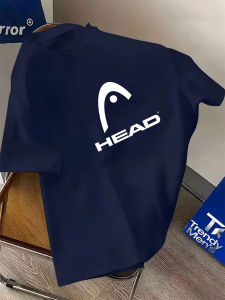 HEAD | HEAD Men Basic White Crew Neck T Shirt Classic Black Logo Print Soft Lightweight Short Sleeve Tee Daily Casual Outdoor Sport Top