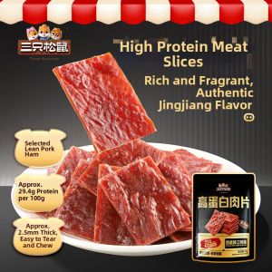 Three Squirrels | High Protein Meat Jerky Snacks
