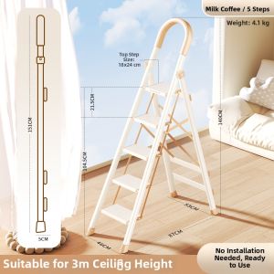 AOPENG | Safe Thickened Folding Multifunctional Ladder