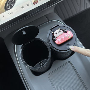 Car Interior Trash Can Multi-Functional Creative Cute Storage Bucket for Car Cup Holder under Seat Placement Auto Accessories