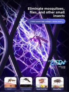 MONLEYTA | Mini Rechargeable 2-in-1 Electric Mosquito Swatter Strong Protection For Infants And Pregnant Women German New 2025 Model Home Use Mosquito Repellent