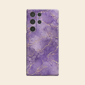 Amethyst Marble Luxury Fashion Full Lens Protective Case for Samsung Galaxy S26 S25 S24 A56 A36 Plus Ultra