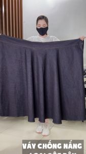 Váy chống nắng JEAN cột dây freesize VJCQ