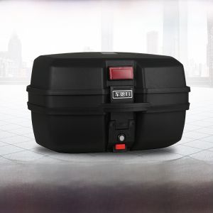 กล่องเก็บของยานพาหนะไฟฟ้ากล่องท้ายรถจักรยานยนต์ขนาดใหญ่ หนาขึ้น การกําจัดการจัดส่งวัสดุ PP สากลอุปกรณ์จักรยาน