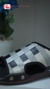 Khamzo Sandal Selop Pria Kulit Kasual Import Premium Terbaru Slide Slop K12 HITAM