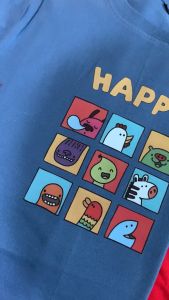 kaos t-shirt atasan baju anak cewek cowok laki perempuan lengan pendek katun lucu cute 3-13th