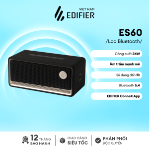 Loa Bluetooth V5.4 Edifier ES60 Công Suất 34W | Thời lượng Pin đến 9H | Âm trầm mạnh mẽ | Bảo Hành 15 Tháng