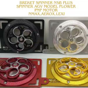 Breket Spinner Radiator NSB Set Spinner AGV Model Flower Full CNC PNP MOTOR AEROX LEXI NMAX