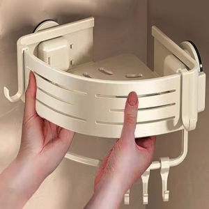 No-Drill Suction Cup storage rack bathroom toilet wall mounted hand washing shower room wall mounted triangular