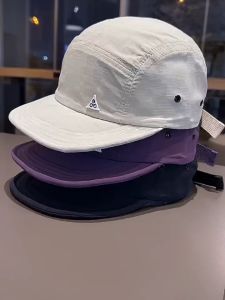 SINRANSINYA丨Mũ mùa xuân và mùa hè ngoài trời Mũ khô nhanh nhật bản ngắn vành mũ bóng chày nam và nữ vành mũ mềm đường phố năm mảnh