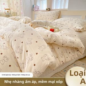 LUOLIQI | Chăn Bông Sợi Đậu Nành và Cotton Rửa Bằng Nước Dành Cho Mọi Mùa