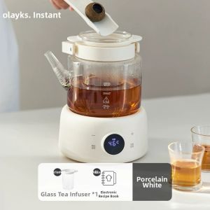 [China Plug Without Adapter] Small Pure Glass Kettle