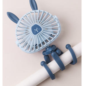 【Local Delivery】Portable Mini Fan Rechargeable Octopus Stand Stroller Fan Adjustable 3 Modes Mini Handheld Fan