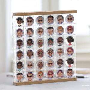 Hộp Đựng Đồ Acrylic Trong Suốt Chống Bụi Hộp Trưng Bày Hạt Gạo Khung Treo Trang Sức Hộp Đựng Đồ Để Bàn Hộp Đựng Đồ Gia Dụng