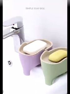 Creative Soap Student Dormitory Bathroom Soap Box Rack Large Drain Soap Box Double Layer
