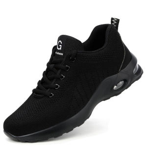 High Quality Mens Boots Safety Shoes Steel Toe Puncture-Proof Work Boots Lightweight Safety Work Shoes Men Indestructible Shoes