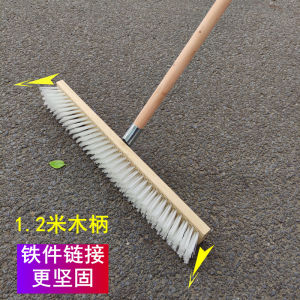 แปรงขัดพื้นพลาสติกขนแข็งด้ามยาวสําหรับห้องน้ําห้องครัวลานถนนทําความสะอาดแปรงกระเบื้องมอสเครื่องมือทําความสะอาดในครัวเรือน