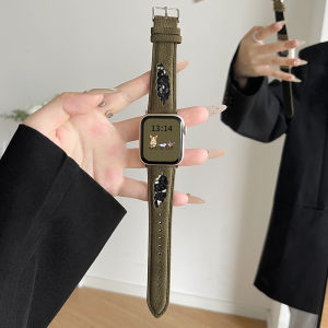 XUEZHANGJIA | Leather Window Lace Replacement Watch Strap for Ladies