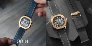 Dây Da Đồng Hồ Odin Bề Mặt Da Nhám Dùng Cho Đồng Hồ Thông Minh & Cổ Điển Kèm Khoá Thông Minh