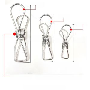 Kẹp Quần Áo Bằng Thép Không Gỉ 304 Kẹp Quần Áo Chống Gió Kẹp Quần Áo Phẳng Kẹp Quần Áo Ngoài Trời Kẹp Quần Áo Bền