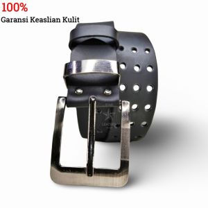 Gesper Ikat Pinggang Cowok Sabuk Pria Kulit Sapi 100% Terbaru