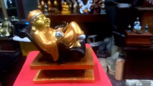 Tượng Ông Quản Gia Thần Tài . 12CM ( KHÔNG ĐỔI MÀU}