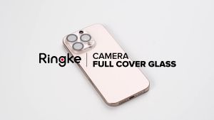 Ringke Camera Protector Glass [2 Pack] for [iPhone 16 Pro Max / iPhone 16 Pro] Transparent HD Clear Full Adhesive Hard Tempered Glass Camera Lens Protector