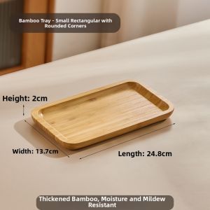 YINXIANG80YIGUAN | Luxurious Wooden Rectangular Tray