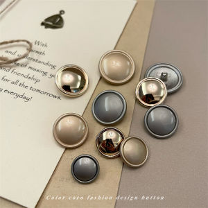 Nút Kim Loại Hình Nấm Hình Tròn Đơn Giản Thời Trang Color Coco Viền Mỏng Bề Mặt Cong Đa Năng Phụ Kiện May Vá