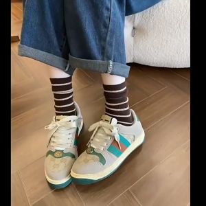 Kaos Kaki Wanita Garis Line Girl Women Socks Kaos Kaki Cewek Fashion SCH085