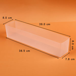 Transparent Plastic Storage Box Long Rectangle Display Shelf Small Parts Organizer Loose Food Container SRNN Brand Home Organizer