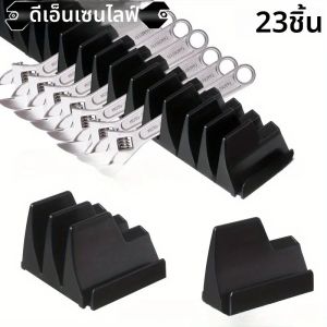 23PCS ประแจแม่เหล็ก Organizer Rack สําหรับ Professional Modular กล่องเครื่องมือ Widget ประแจเครื่องมือลิ้นชักชั้นวางของขนาดกะทัดรัด ABS ถาด