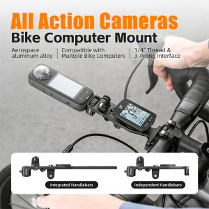 Extended Out-Front Mount Bike Handlebar Bracket Bike Speedometer Bracket for Dji GoPro Insta360 Camera Accessories