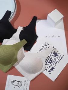 Seamless Lace Bra Thin Style No Steel Ring Removable Padding Breast Enhancing