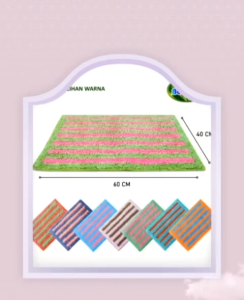 Asagi Keset Lantai Anti Selip Berlian Keset Wool