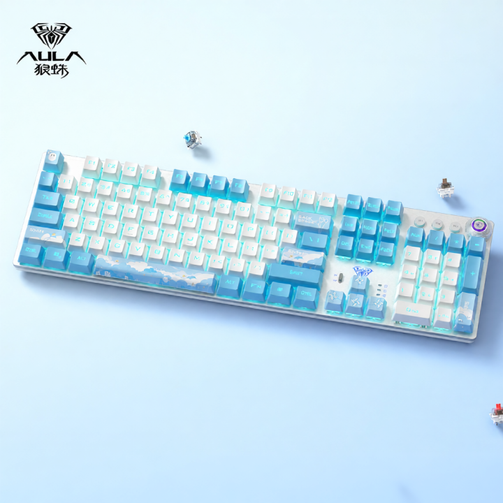 AULA | Bàn Phím Bluetooth Không Dây 3 Chế Độ 108 Phím | Lazada.vn