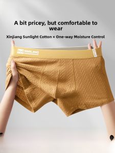 Miiow | Mens Breathable Cotton Underwear Boxer Shorts Antimicrobial Comfortable Briefs Mid Waist Design Polyester Blend Youth Suitable