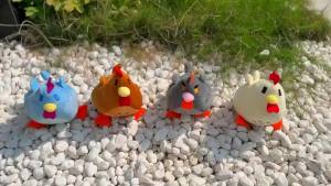 2pcs Multicolored Chicken Pillow Plush Soft Stuffed Animal Toys Cartoon Stardew Valley Children Birthday Gift Christmas Gifts