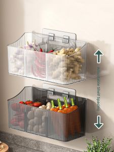 ROLONG | Wall-mounted Multi-functional Kitchen Spice Rack and Garlic Sauce Bottle Organizer
