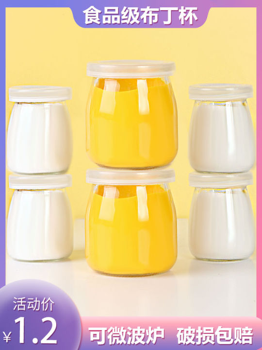 Dessert Table Pudding Cup Sealing Paper Decorative Glass Pudding Bottle