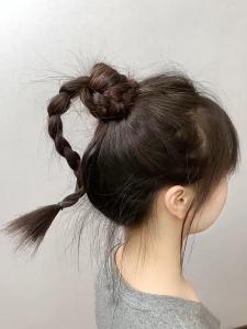 【Ship from KLReady Stock】MaMo|idol look,cute Stylish and Trendy Half Up Half Down Braided Wig ponytail Ship from KL tiktok popular
