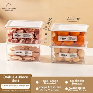 MODERN SWEETHOME | Food-Grade Freezer Meat Vegetables Storage Box