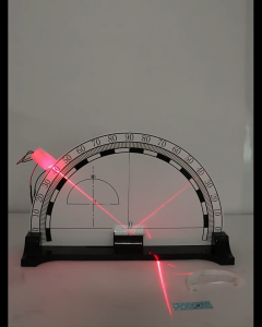 O Level Physics Optics Experiment Kit - Light Reflection & Refraction Demonstrator with Magnetic Beam Splitter and Foldable Screen
