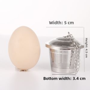 Stainless Steel 304 Seasoning Ball Soup Flavor Treasure Spice Box Ball Tea Leaf Flavoring Ball Filter Ball Tea Strainer