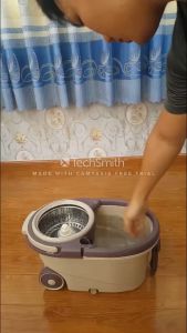 Cây Lau Nhà Tự Vắt Xoay Tay 360 Độ Kèm Thùng Cao Cấp Thông Minh Bộ Chổi Lau Nhà Nhựa ABS Tặng Kèm 1 Bông Tiện Dụng. - BUMSTORE