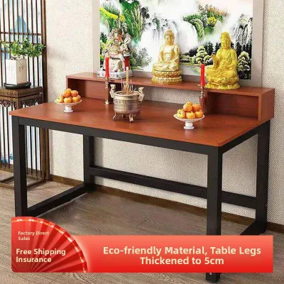 New Chinese Style Home Altar Table Guanyin Wealth God Table God Platform Buddha Cabinet Incense Altar Simple Design Sacrificial Table