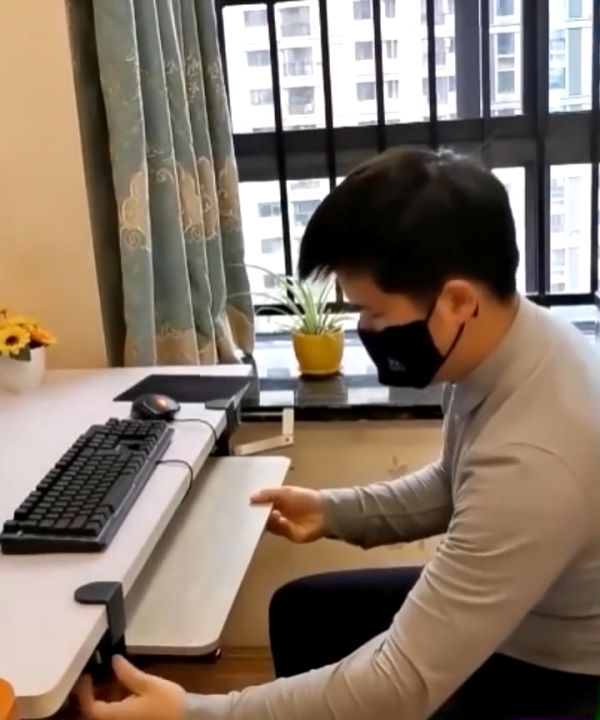 📦จัดส่งจากกทม📦65CM ที่วางคีย์บอร์ด รุ่นปรับระยะความสูงได้ Keyboard tray ...